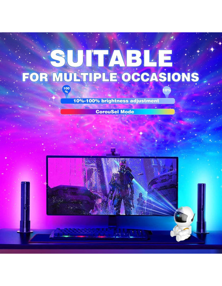 Proyector Galáctico Astronauta LED con Control Remoto 230g