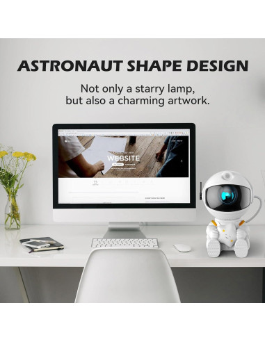 Proyector Galáctico Astronauta LED con Control Remoto 230g