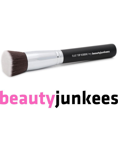 Brocha Kabuki de Base Plana Beauty Junkees - Sintética 16cm