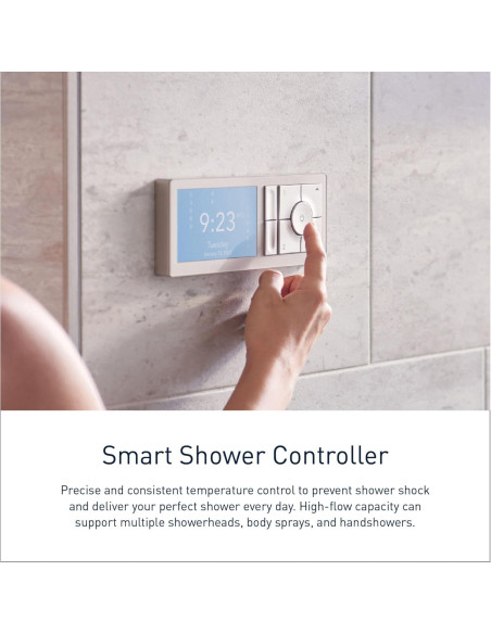 Controlador de Ducha Digital Moen TS3302BL 2 Salidas Negro Mate