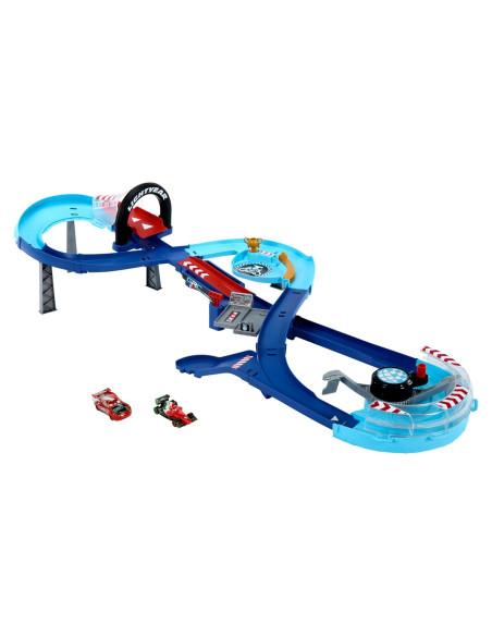 Juego de Pista GRC Jumping Raceway Mattel Cars con 2 Coches