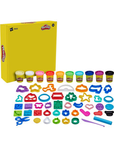 Juego de herramientas Play-Doh 43 accesorios 10 colores 2