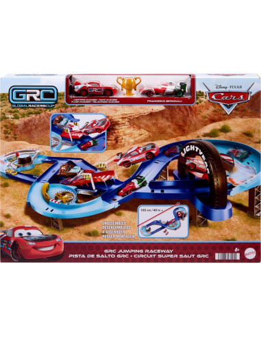 Juego de Pista GRC Jumping Raceway Mattel Cars con 2 Coches