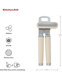 Abrelatas Multifuncional KitchenAid 21.16 cm Acero Inoxidable 2