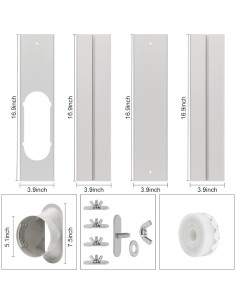 Kit de Ventana para Aire Acondicionado Portátil UNAOIWN 5.1" 2