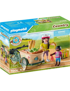 Bicicleta de Carga Playmobil 71306 con Canastas y Accesorios 2