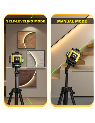 Nivel Láser Autonivelante EODOJU 4D Verde 16 Líneas 360