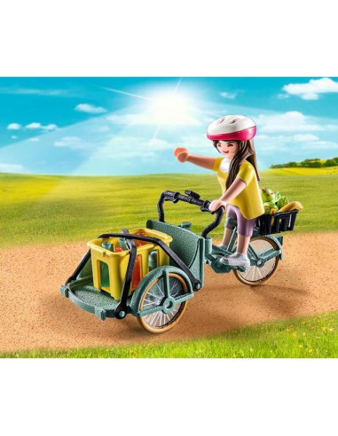 Bicicleta de Carga Playmobil 71306 con Canastas y Accesorios