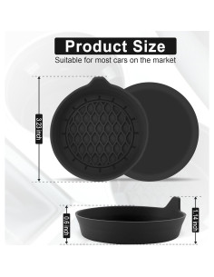 Posavasos de Silicona SINGARO Universales Antideslizantes - Juego de 4 2