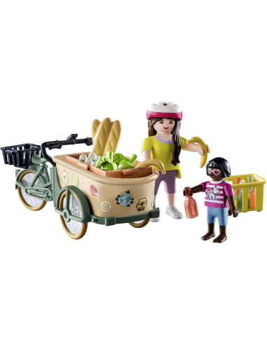 Bicicleta de Carga Playmobil 71306 con Canastas y Accesorios