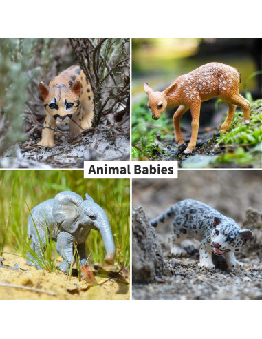 Figuras de Animales del Bosque Toymany - 12 Piezas Realistas