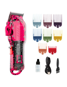 Cortadora de Cabello Tuanchuanrp Rosa Inalámbrica con LED