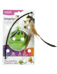 Juguete Electrónico para Gatos SmartyKat Feather Whirl - Juego de 2 2