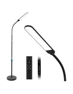 Lámpara de Pie LED NXONE Ajustable 187.96 cm Negra