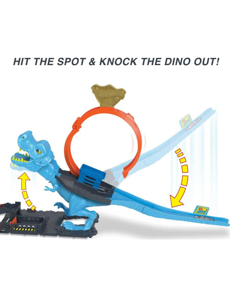 Juego de pista Hot Wheels City T-Rex Chomp Down con coche Juego de pista Hot Wheels City T-Rex Chomp Down con coche