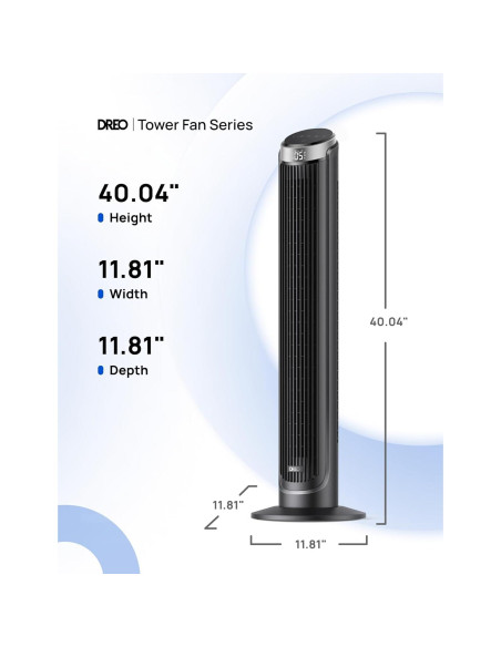 Ventilador de Torre Dreo DR-HTF008 101.6cm 5 Velocidades Oscilante