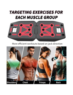 Equipo de Ejercicio Portátil LAKXSF 9 en 1 con Tablero de Flexiones 2