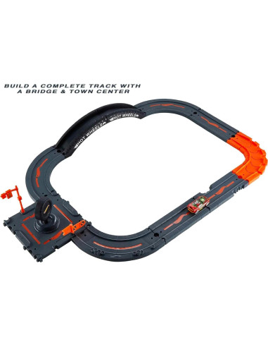 Juego de Pista de Autos Hot Wheels, 10 Piezas con Vehículo