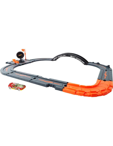 Juego de Pista de Autos Hot Wheels, 10 Piezas con Vehículo Juego de Pista de Autos Hot Wheels, 10 Piezas con Vehículo