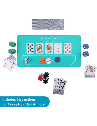 Juego de Póker GOTHINK 100 Fichas Profesionales + Cartas