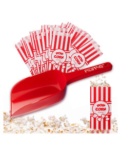 Paquete de Cucharón y 50 Bolsas de Palomitas Poppy