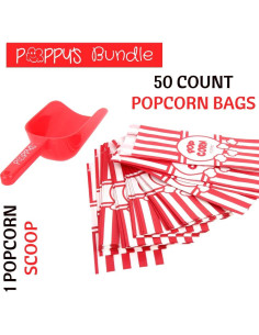 Paquete de Cucharón y 50 Bolsas de Palomitas Poppy 2