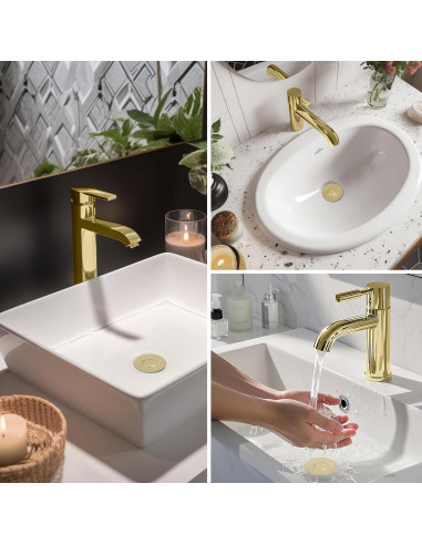 Filtro de Drenaje de Lavabo Hibbent 3 en 1 Acero Inoxidable