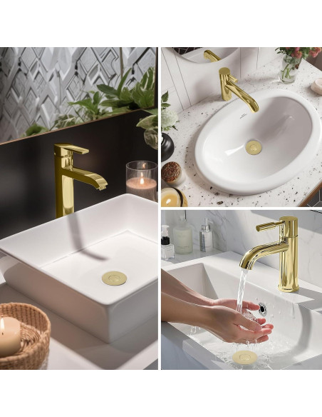 Filtro de Drenaje de Lavabo Hibbent 3 en 1 Acero Inoxidable