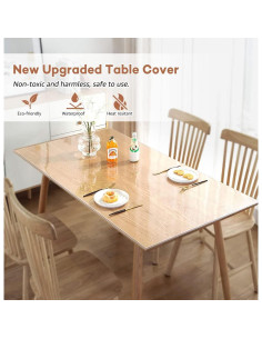 Protector de Mesa Transparente RostiKong 36x61 cm Vinilo Antirayaduras 2