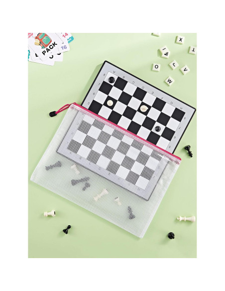 JARLINK 20 Bolsas de Malla con Cierre A4 Resistentes al Agua