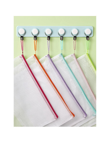 JARLINK 20 Bolsas de Malla con Cierre A4 Resistentes al Agua