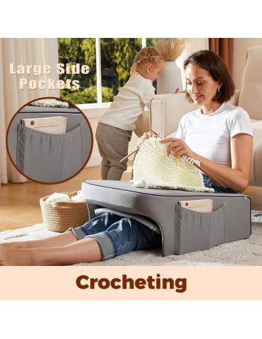 Almohada de Lectura Cooloo8 Pequeña Espuma Viscoelástica Gris