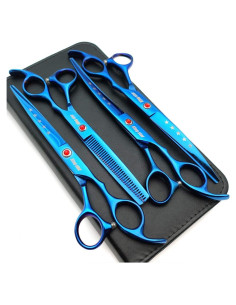 Set de Tijeras de Peluquería Profesional KINGSTAR 4 Piezas