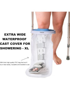 Cubierta de Yeso Impermeable YUNCHI XL para Ducha Adultos 2