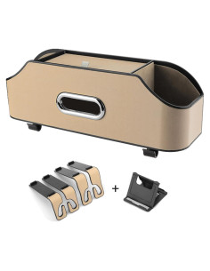 Organizador de Respaldo de Asiento de Coche Jimikay Beige