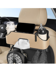 Organizador de Respaldo de Asiento de Coche Jimikay Beige 2