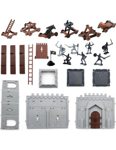 Juguete Caballero Medieval Mostop 76 Piezas Castillo 35.6x25.7cm 2