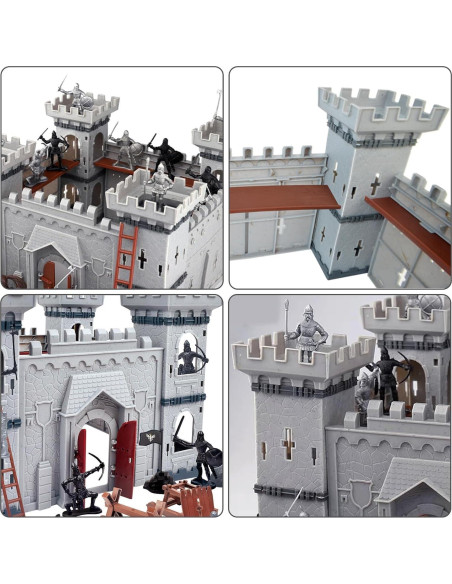 Juguete Caballero Medieval Mostop 76 Piezas Castillo 35.6x25.7cm Juguete Caballero Medieval Mostop 76 Piezas Castillo 35.6x25.7cm