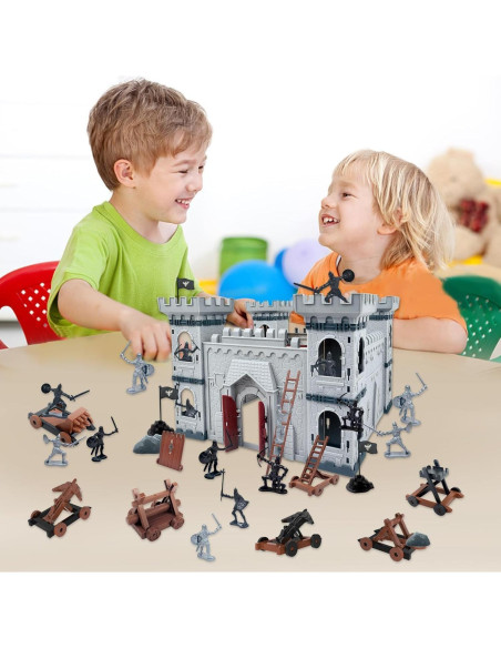 Juguete Caballero Medieval Mostop 76 Piezas Castillo 35.6x25.7cm Juguete Caballero Medieval Mostop 76 Piezas Castillo 35.6x25.7cm