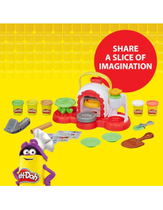 Horno de Pizza Play-Doh Hasbro con 5 Colores No Tóxicos 2