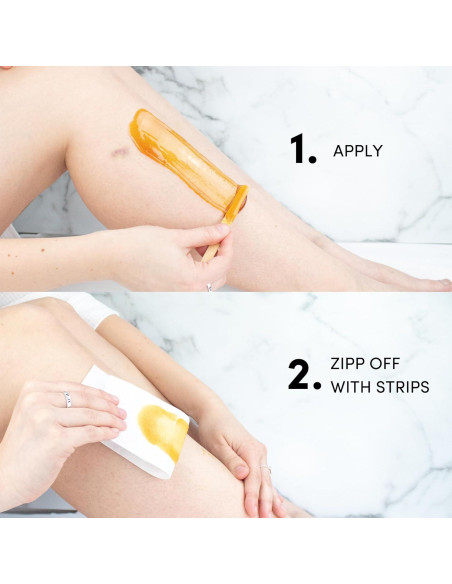 Kit Removedor de Vello Cera Fría Persa 1 Cuenta Natural