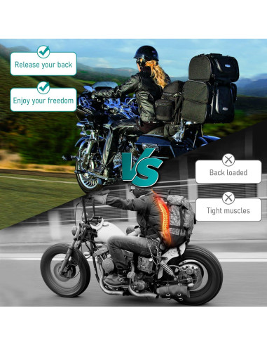 Soporte de Equipaje Desmontable MoKitDora para Harley Touring 2009+