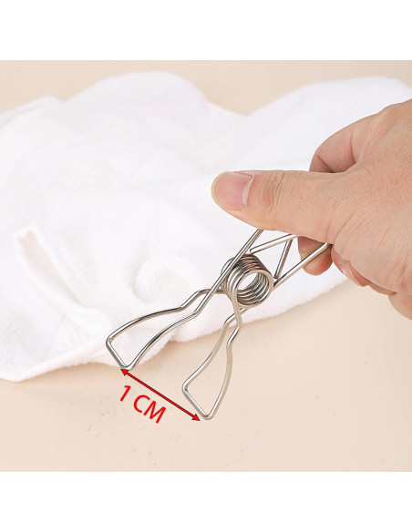 Clips de Acero Inoxidable YIKANGHENG 40 Pcs 4.3 cm