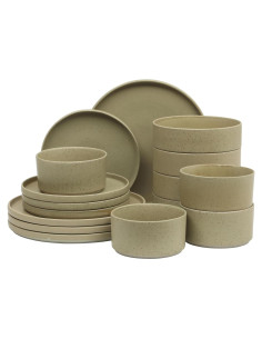 Vajilla Gibson Elite Tatum 16 Piezas Porcelana Verde