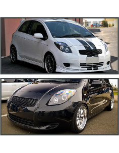 Faros Proyector LED ESPEJO-D Sintonización Toyota Yaris 2006-2008 2