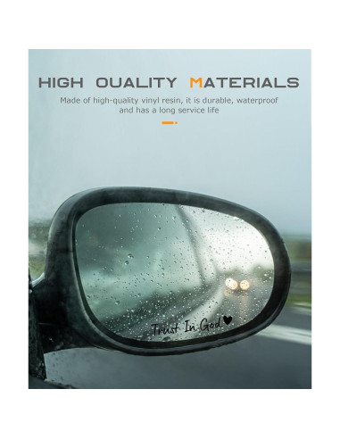 Calcomanías para Espejo Retrovisor SCUARI 4 Piezas Negro