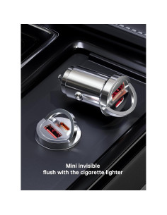 Cargador de coche USB C 78W BXQATMB con cable de carga 2