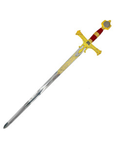 Espada Grande Rey Salomón Roja MedievalDepot 93.98 cm Acero
