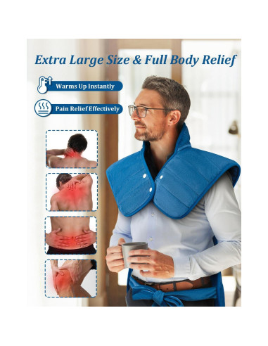 Almohadilla Térmica HOERMIGON 55.88x93.98cm 6 Calores Azul