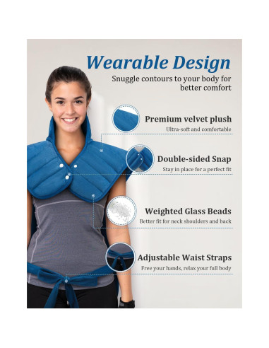 Almohadilla Térmica HOERMIGON 55.88x93.98cm 6 Calores Azul